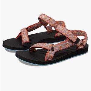 Teva Limited Edition Women's 80s Original Universal Revive Sandals Blue & Orange